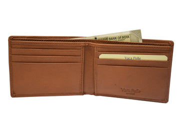 Laveri Genuine Leather Designer Mens Wallet In Tan #1727