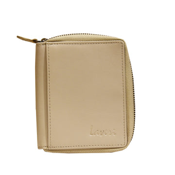 Laveri Genuine Leather Designer Credit Card Holder #4508Z Beige
