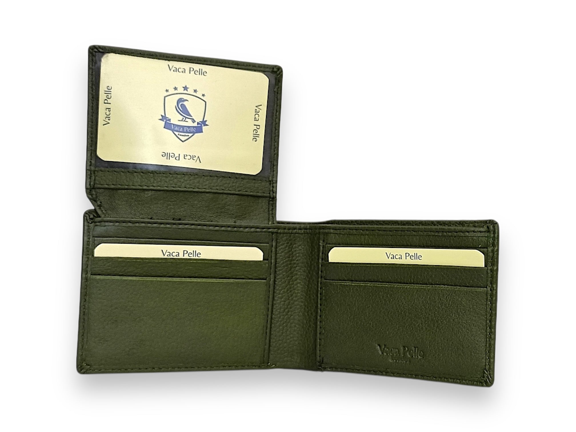 Designer Leather Mens Wallet in GREEN #1347