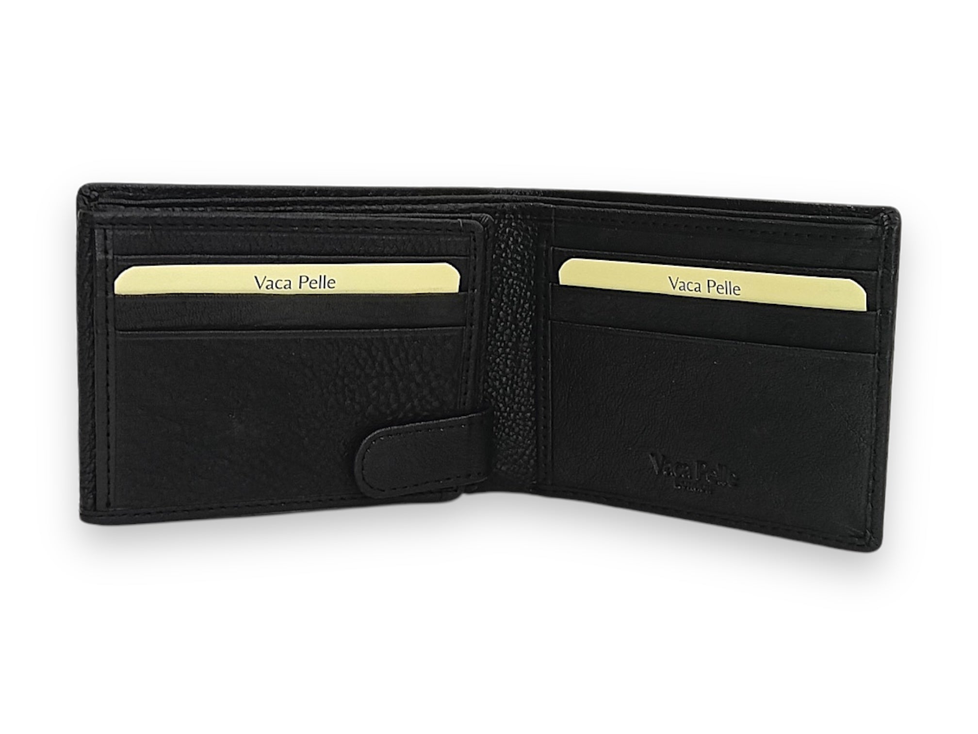 Designer Leather Mens Wallet in Black #1426