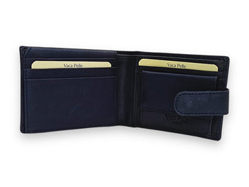 Designer Leather Mens Wallet in BLUE #1347CL