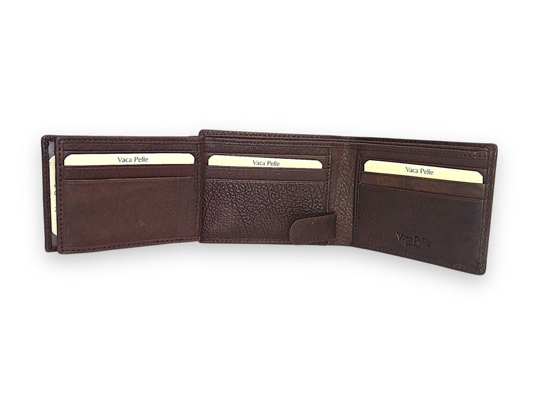 Designer Leather Mens Wallet in BROWN #1426