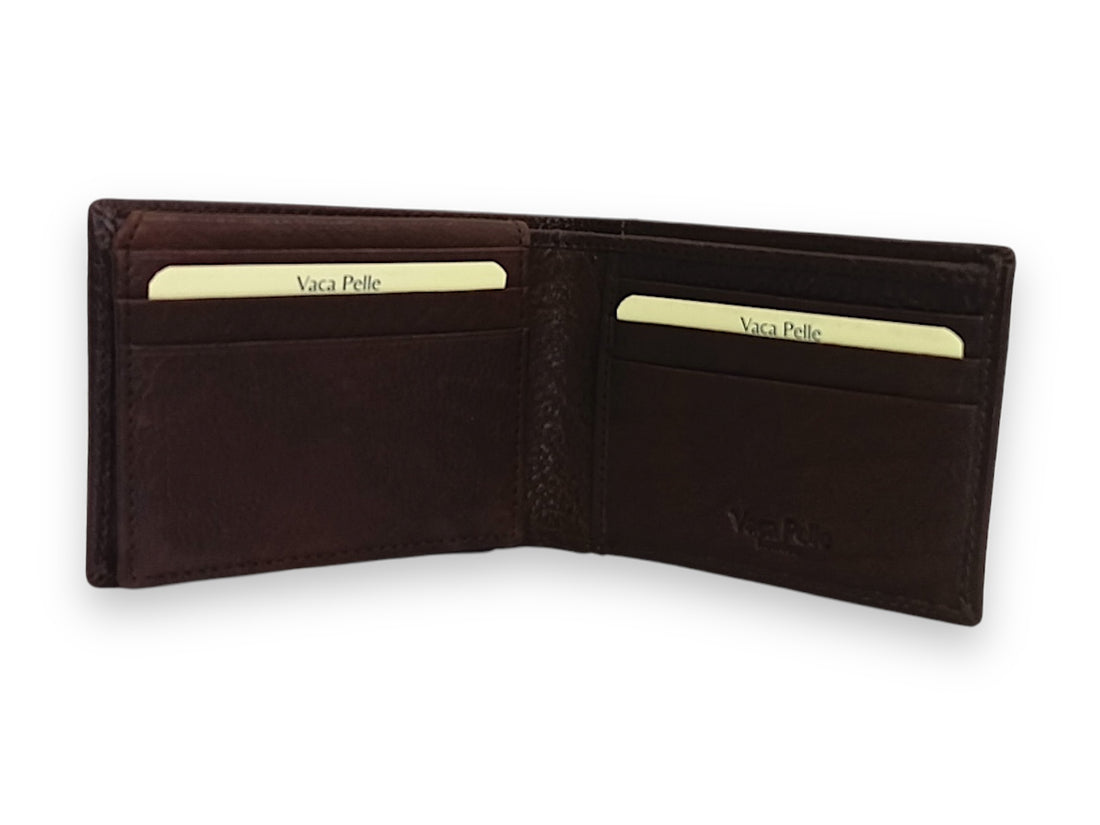 Designer Leather Mens Wallet in BROWN #1347