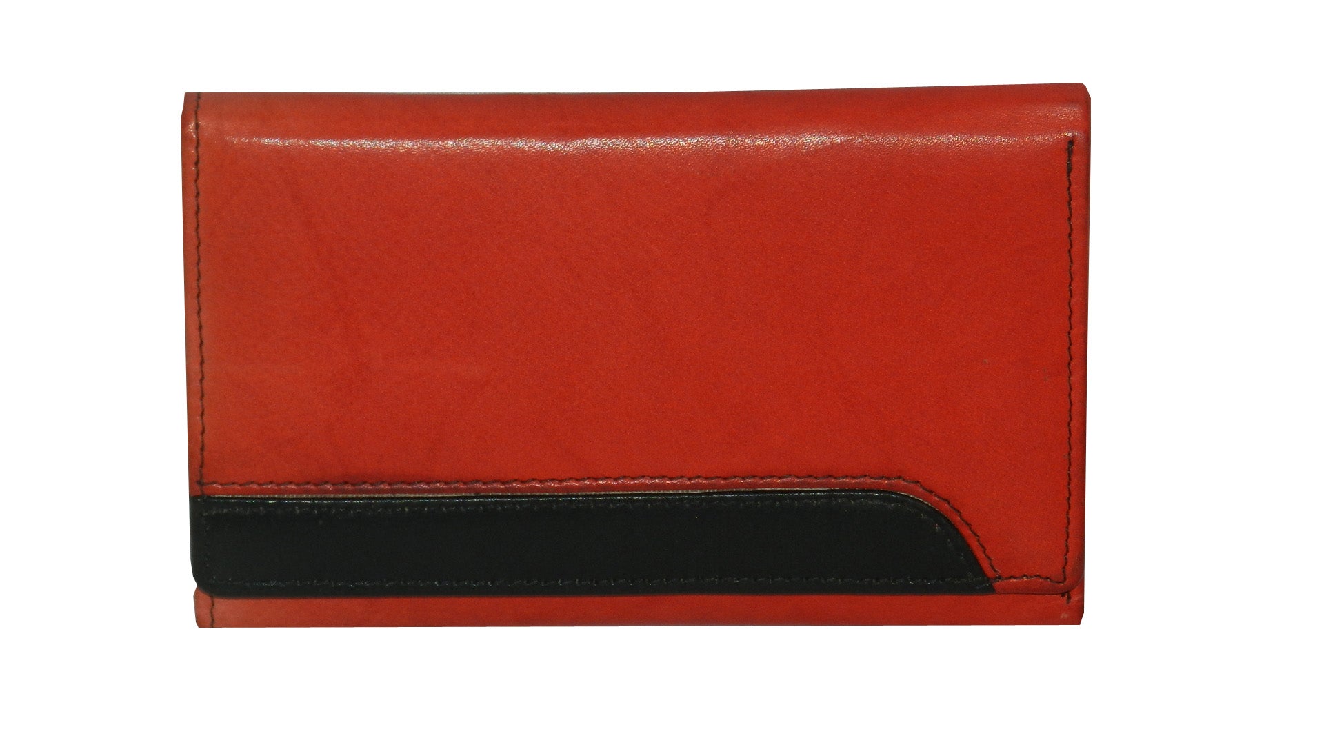 Premiume Leather Women Wallet #1681 Red/Black