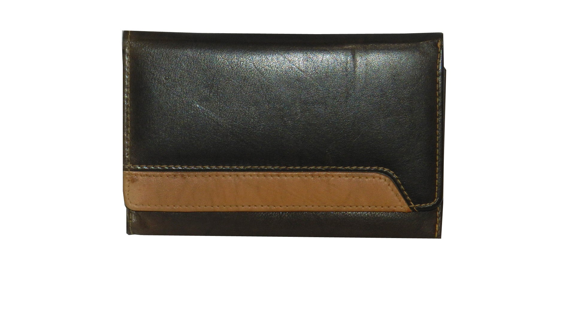 Premiume Leather Women Wallet #1681 Brown/Tan