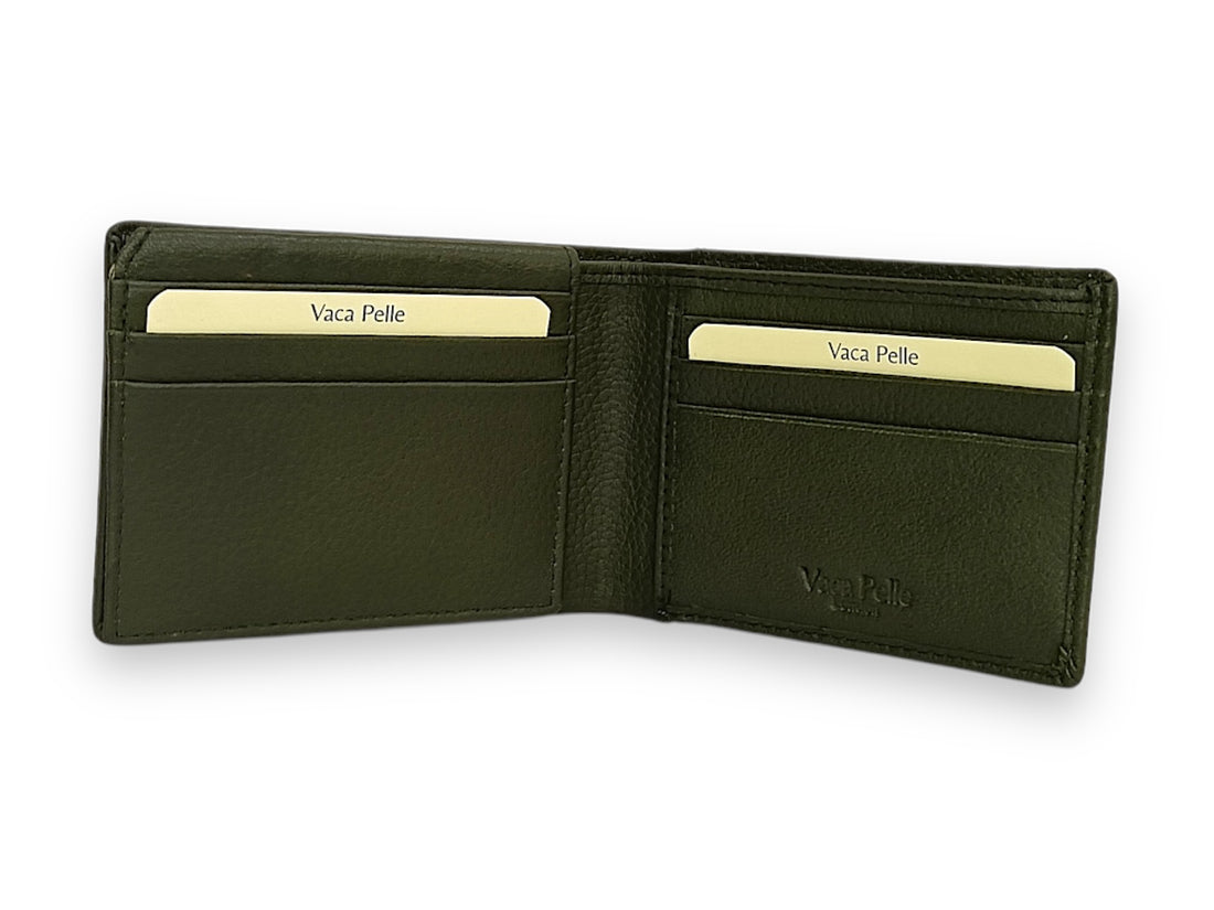 Designer Leather Mens Wallet in GREEN #1347