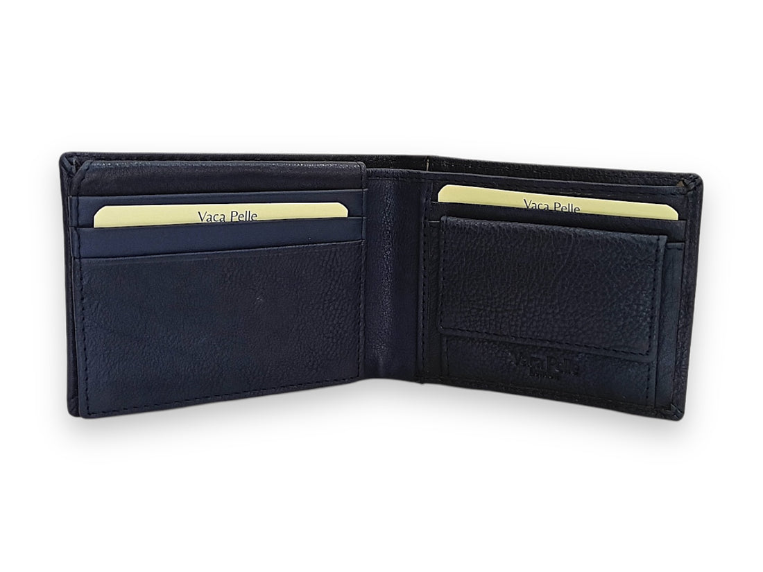 Designer Leather Mens Wallet in BLUE #1347C