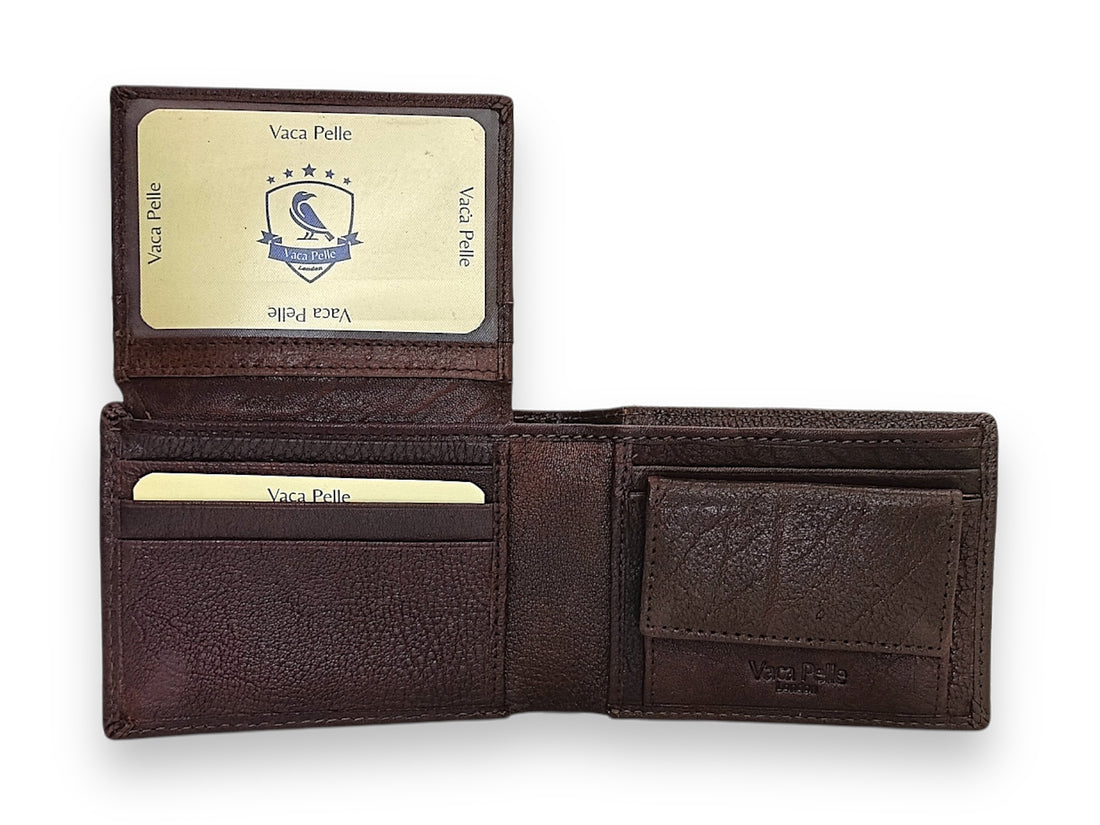 Designer Leather Mens Wallet in BROWN #1347C