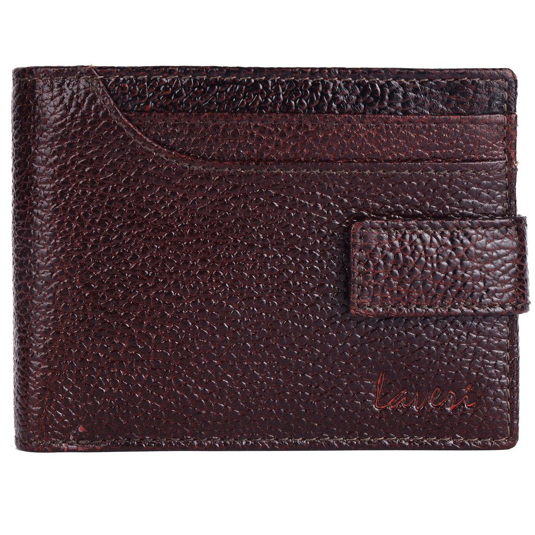 Laveri Genuine Leather Designer Mens Wallet In Brown #1244CC_LOOP