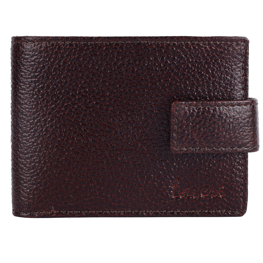 Laveri Genuine Leather Designer Mens Wallet In Brown #1426CC_LOOP