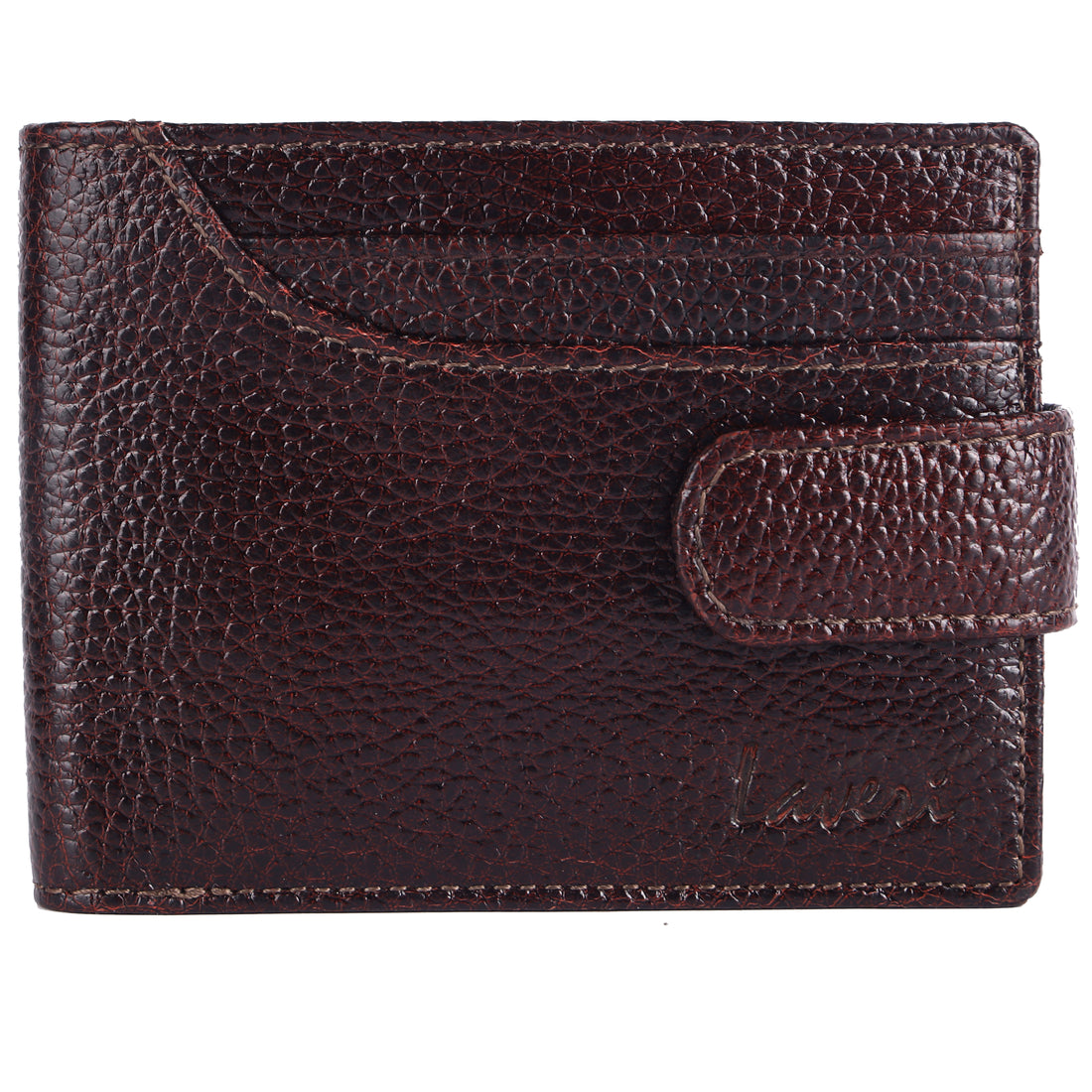 Laveri Genuine Leather Designer Mens Wallet In Brown #4094CP LOOP