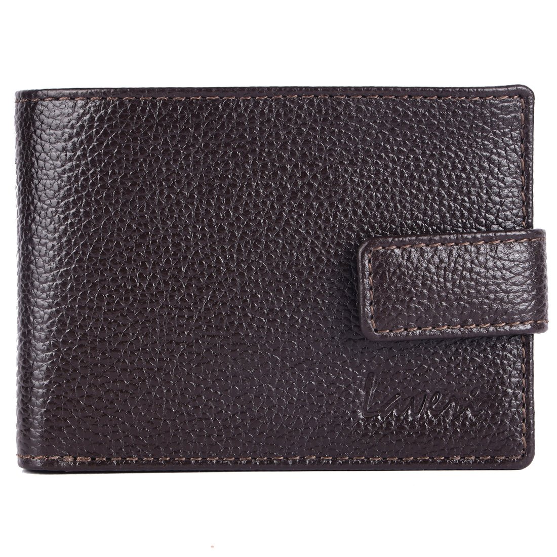 Laveri Genuine Leather Designer Mens Wallet In Brown #1074CC_LOOP