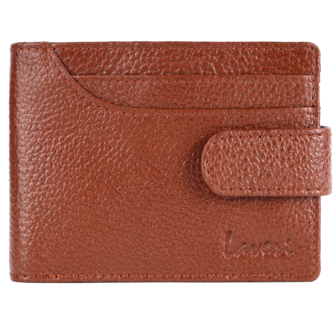 Laveri Genuine Leather Designer Mens Wallet In Tan #4094CP LOOP