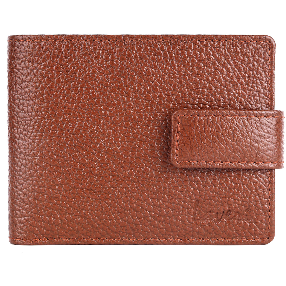 Laveri Genuine Leather Designer Mens Wallet In Tan #983CC LOOP