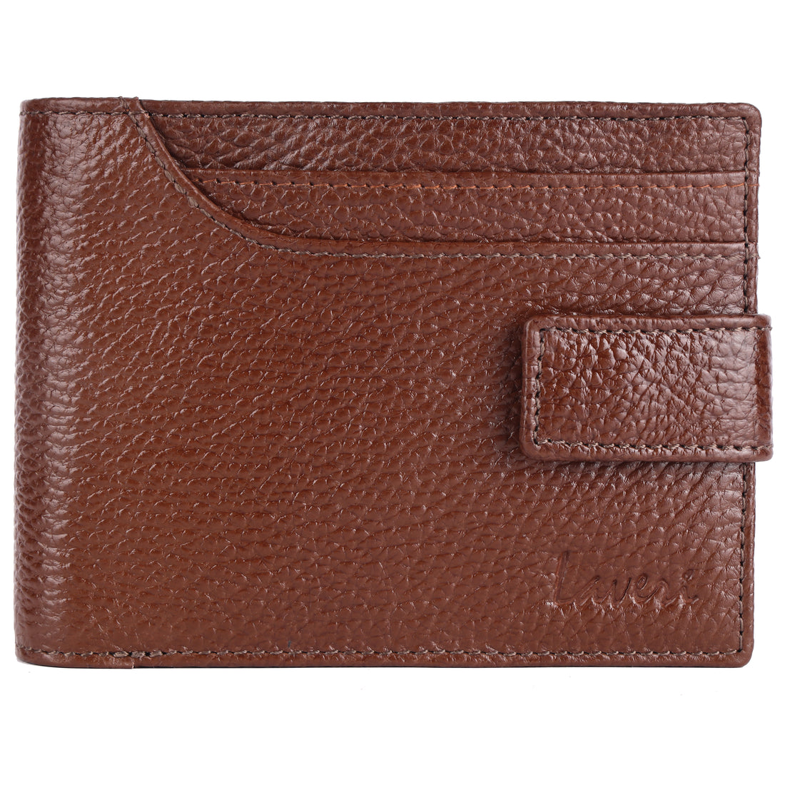 Laveri Genuine Leather Designer Mens Wallet In Tan #1244CC_LOOP