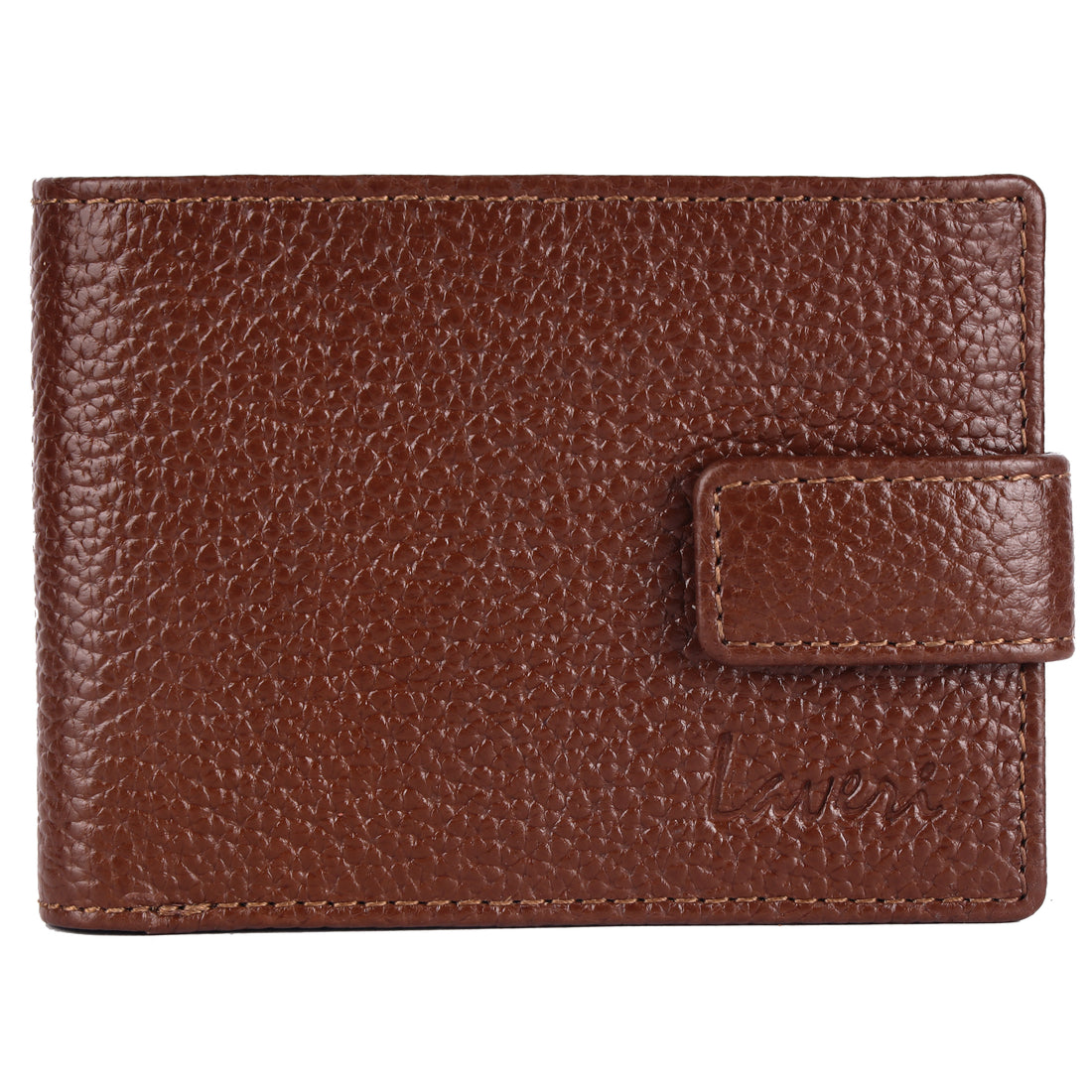 Laveri Genuine Leather Designer Mens Wallet In Tan #1074CC_LOOP