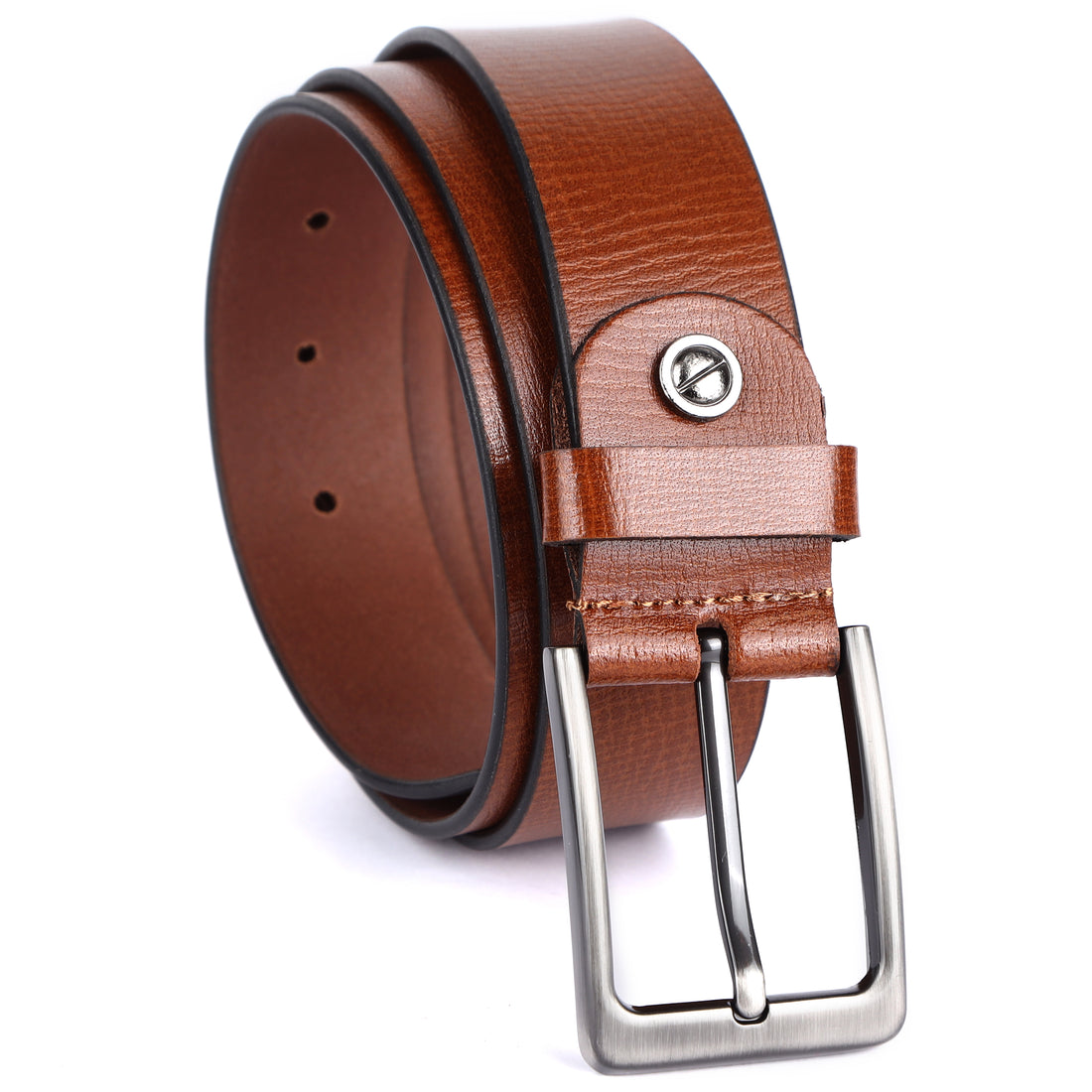 Laveri® Genuine Leather Designer 35 MM Tan Belt #GALLAN