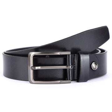 Laveri® Genuine Leather Designer 35 MM Black Belt #TEXAS