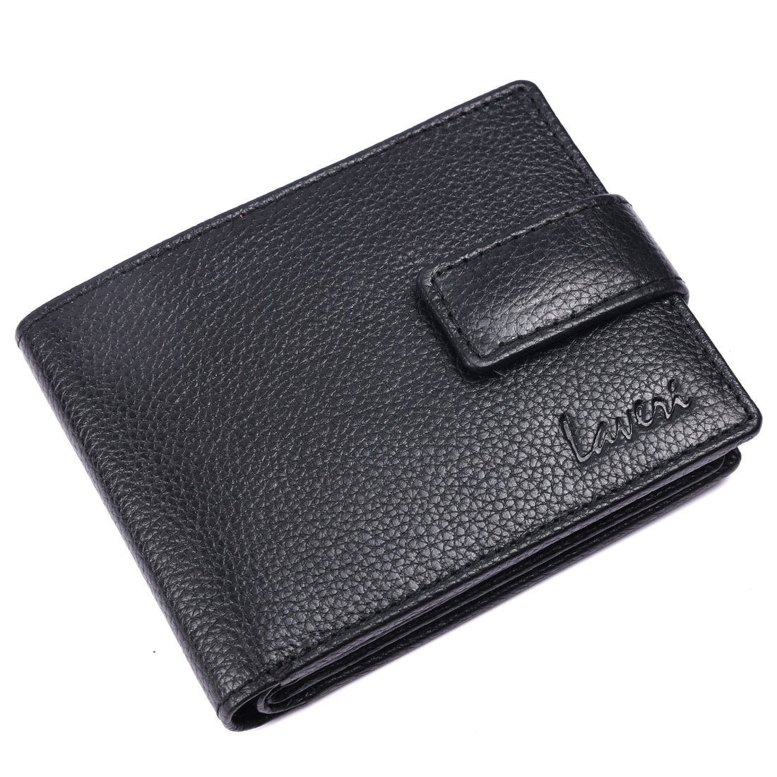 Laveri Genuine Leather Designer Mens Wallet In Black #983CC LOOP