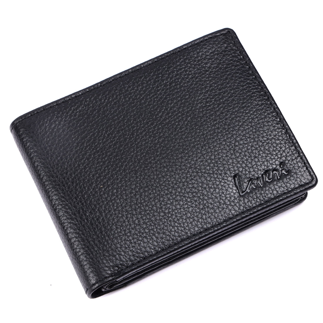 Laveri Genuine Leather Designer Mens Wallet In Black #1001CC