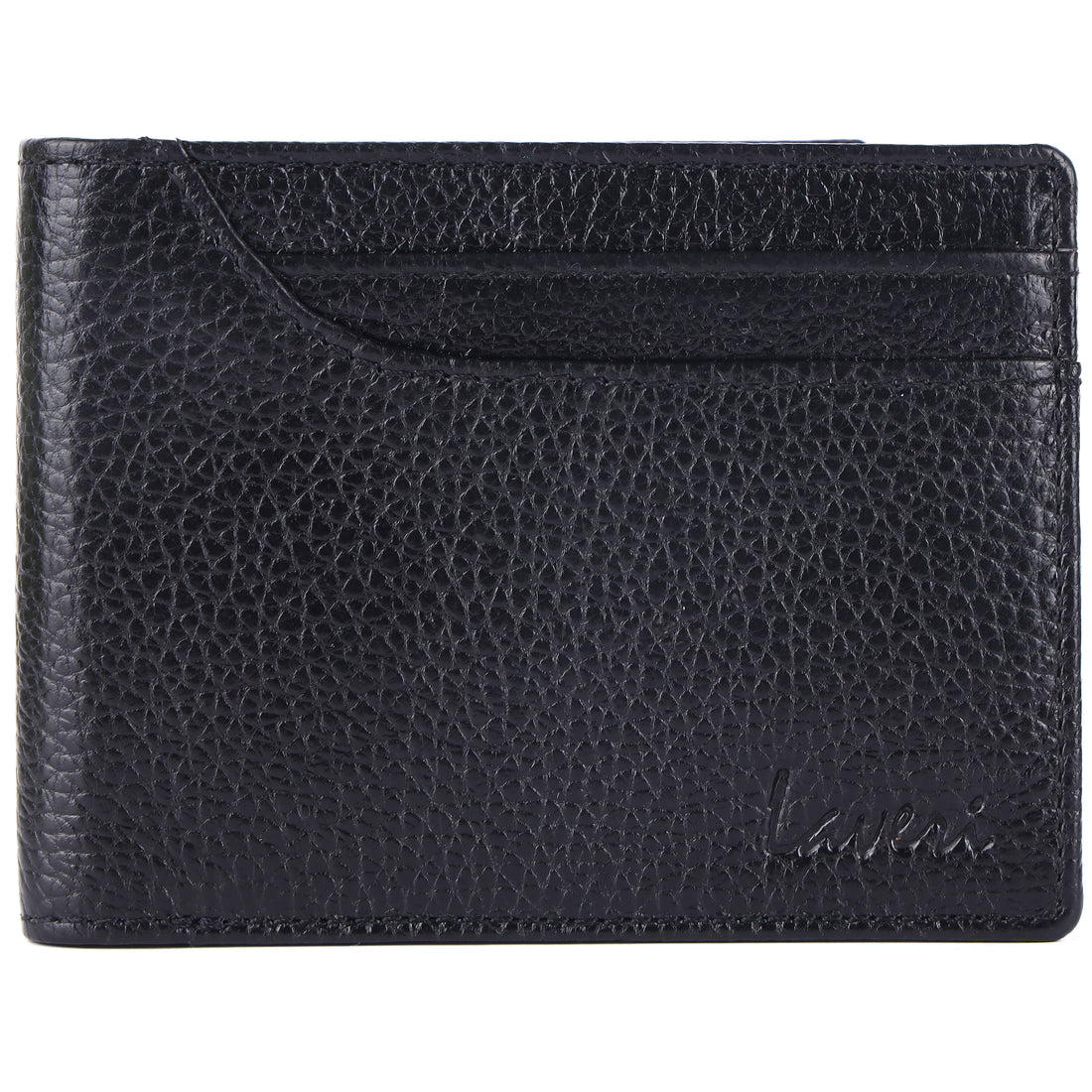 Laveri Genuine Leather Designer Mens Wallet In Black #4094CC