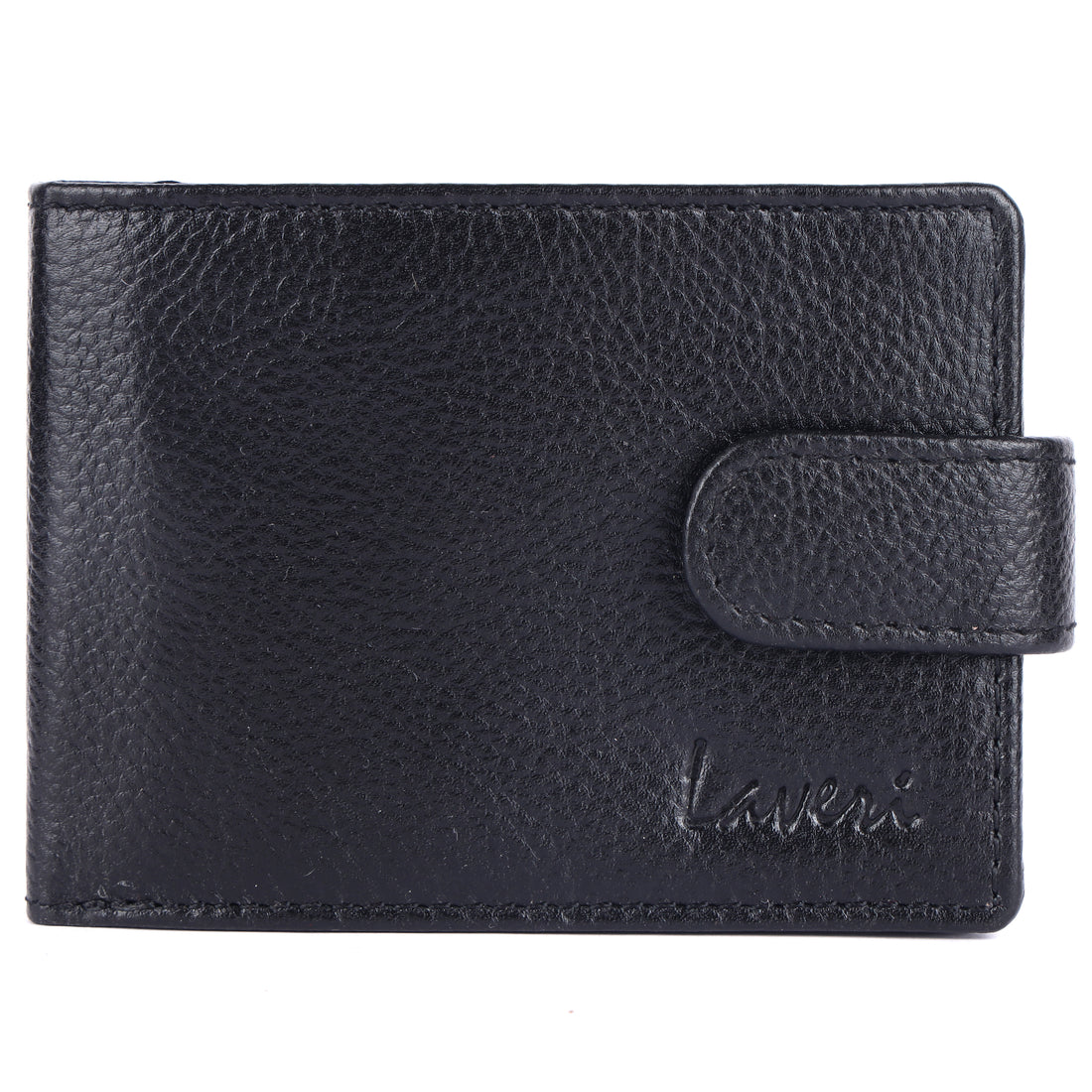 Laveri Genuine Leather Designer Mens Wallet In Black #1074CP_LOOP