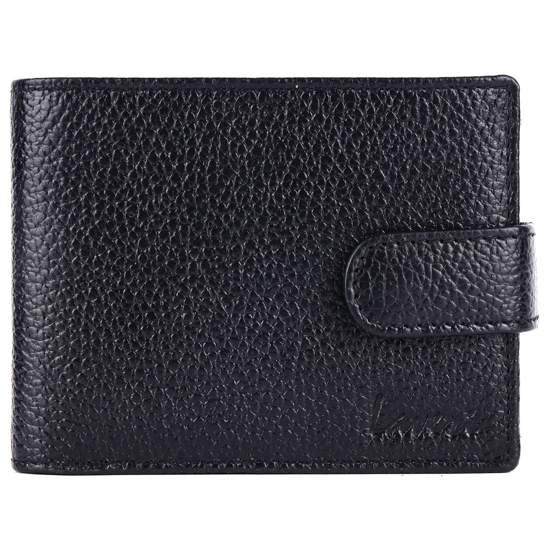 Laveri Genuine Leather Designer Mens Wallet In Black #1013CP LOOP