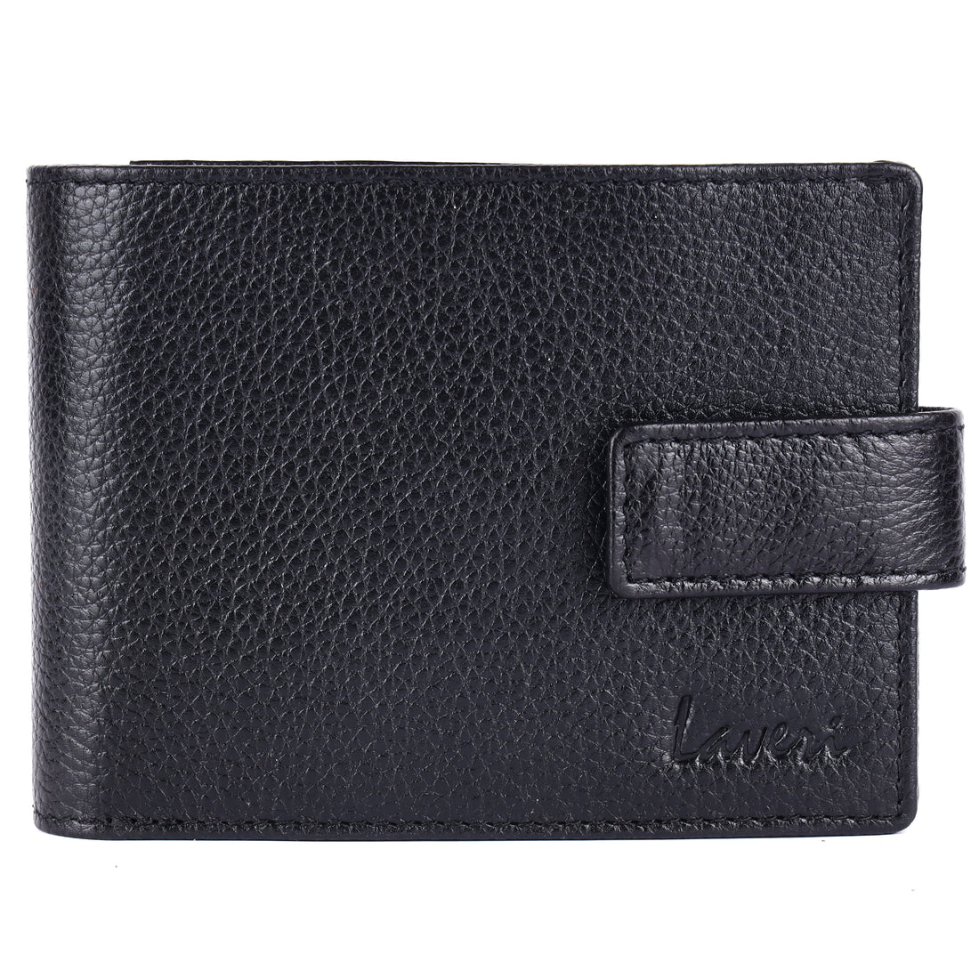 Laveri Genuine Leather Designer Mens Wallet In Black #1888CC LOOP