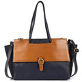 Blue leather women’s handbag