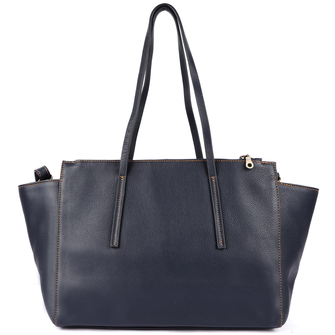 Blue leather women’s handbag