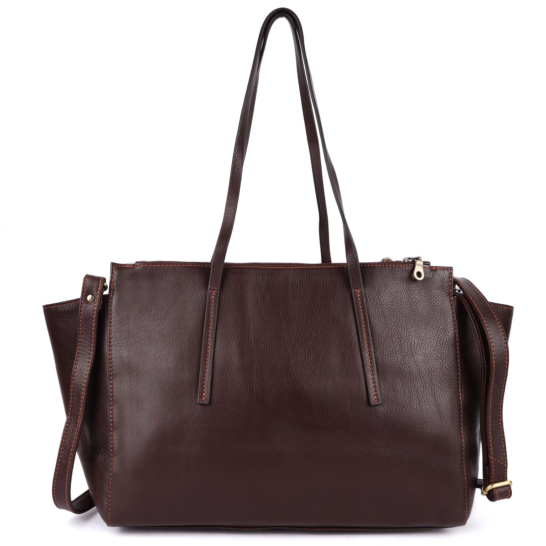 Dark brown and rust women’s handbag