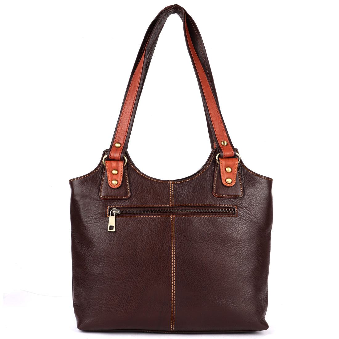 Brown and rust women’s handbag