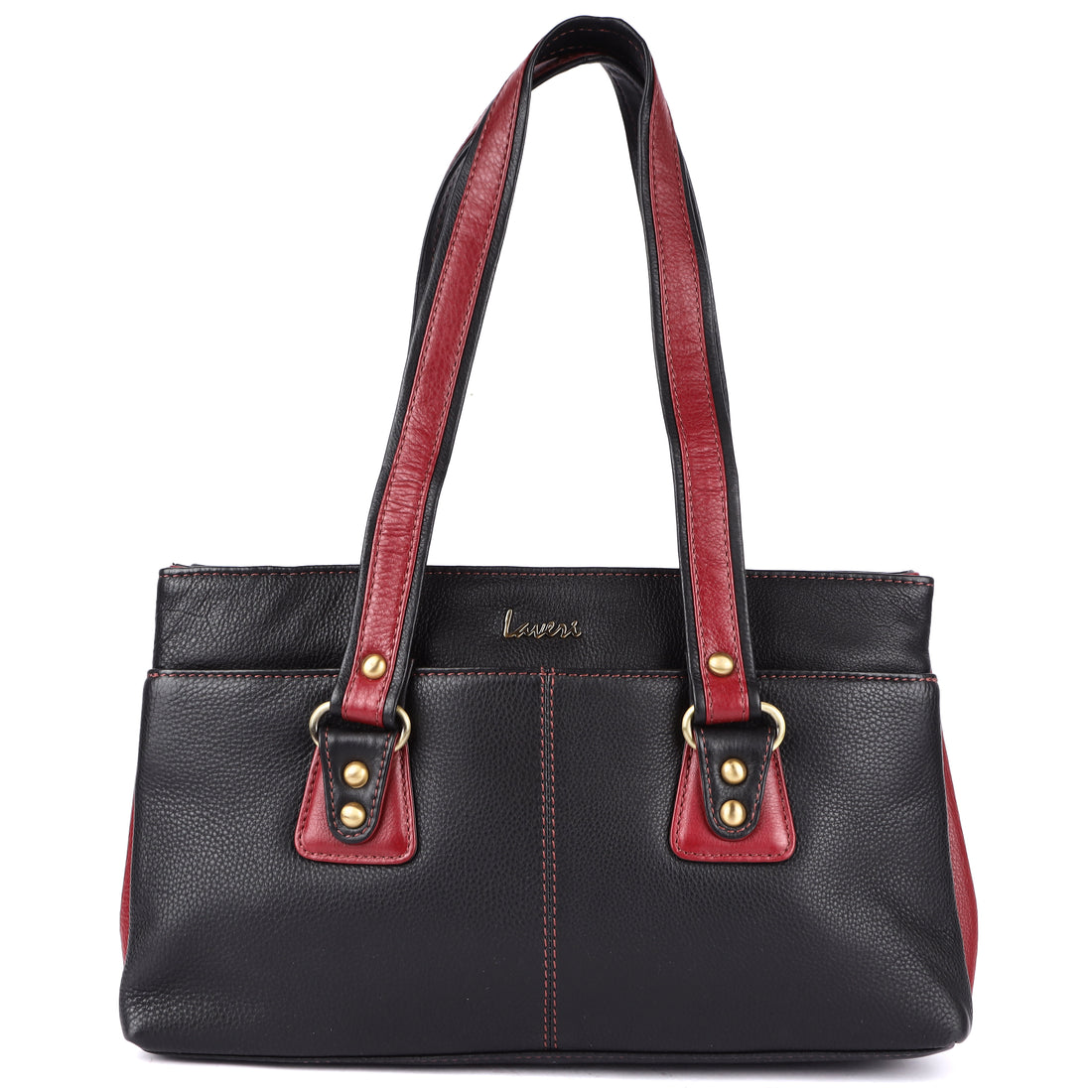 Black and red women’s handbag