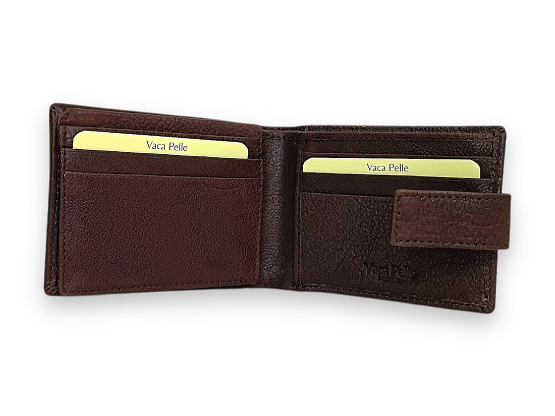 Designer Leather Mens Wallet in BROWN #1347L