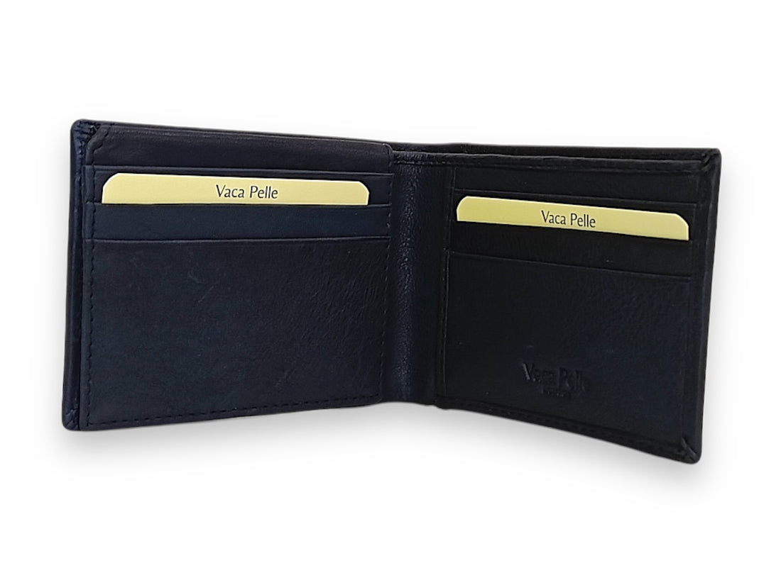 Designer Leather Mens Wallet in BLUE #1347