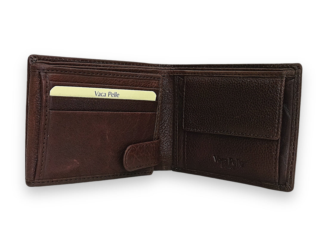 Designer Leather Mens Wallet in BROWN #1426C