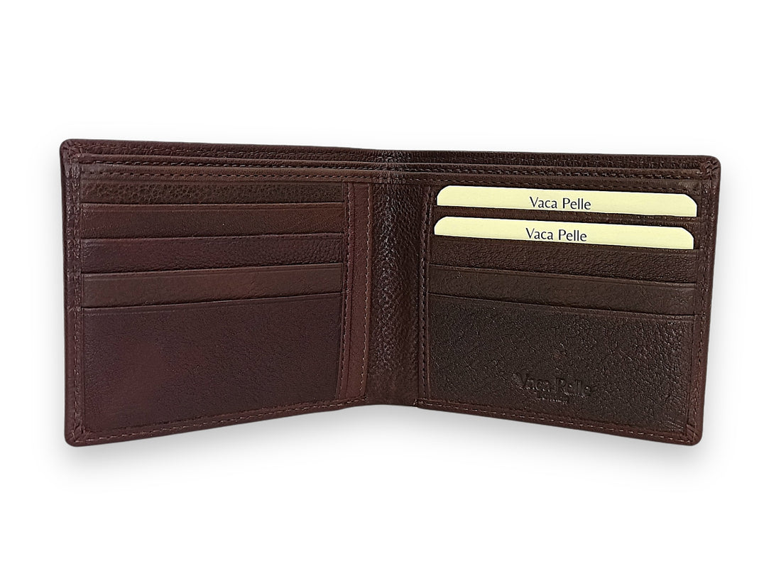 Designer Leather Mens Wallet in BROWN #4662