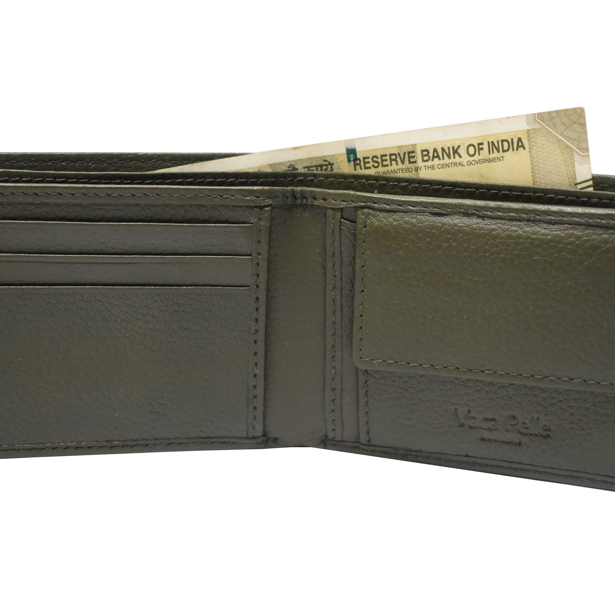 Laveri Genuine Leather Designer Mens Wallet In Green #1727C