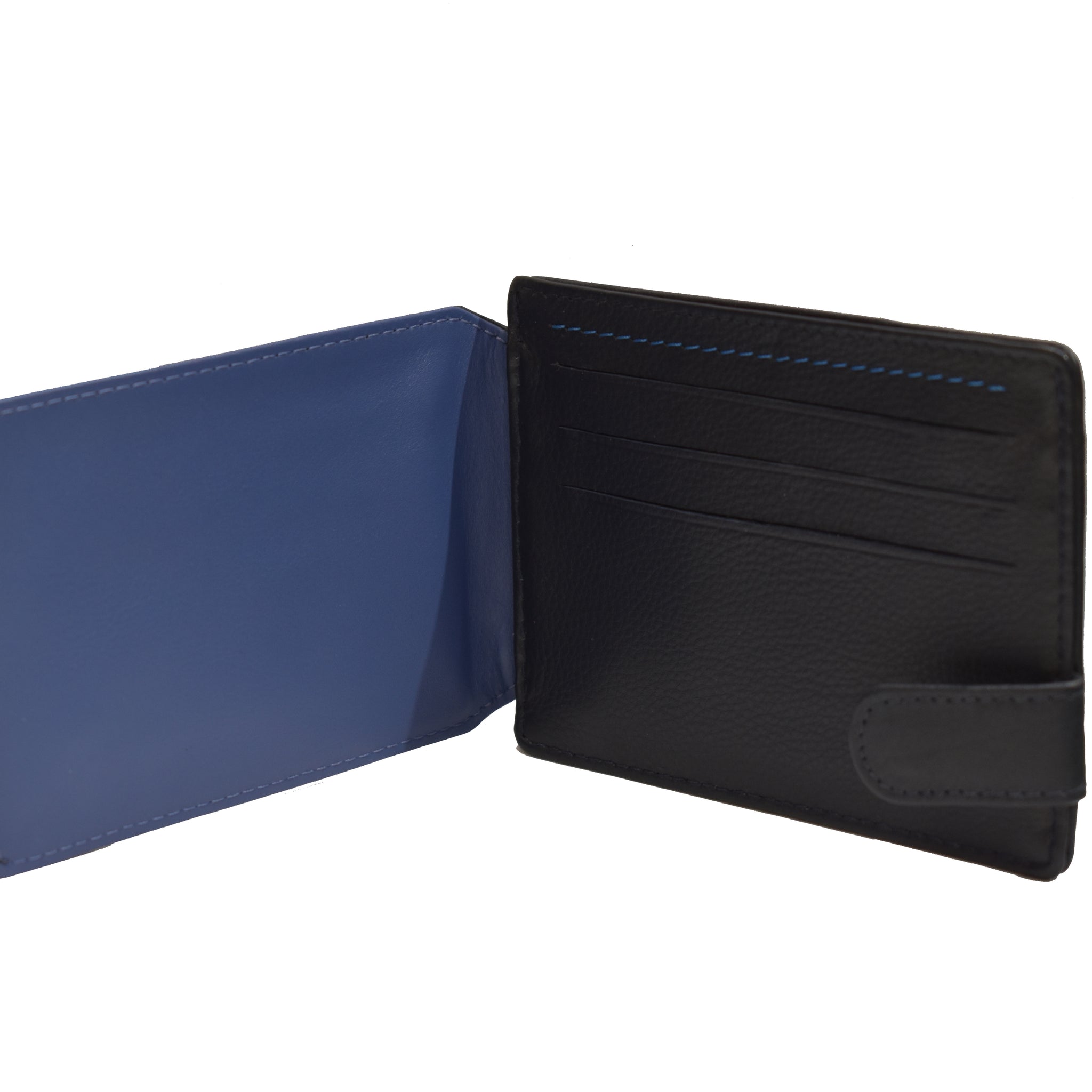 Laveri Genuine Leather Designer Credit Card Holder #4369 Blue