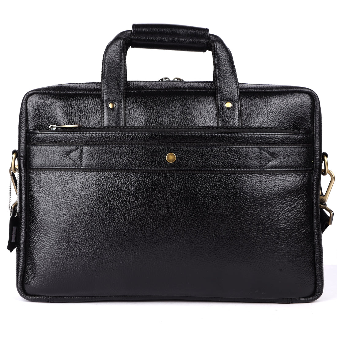 Laveri® Genuine Leather Laptop Messenger bag #2815 Black