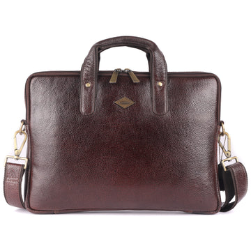 Laveri® Genuine Leather Laptop Messenger bag #2817 Brown